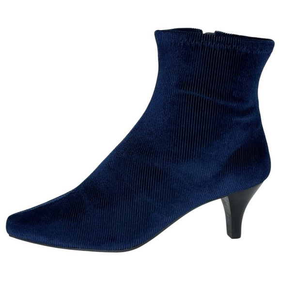 Impo Naja Midnight Blue Corduroy Womens Ankle Boots Size 6M - Picture 3 of 10